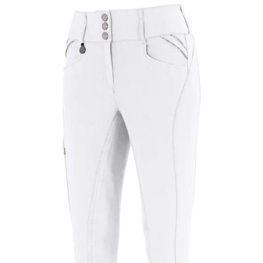 Pikeur Candela Glamour White - McCrown Seat - US size 24 R